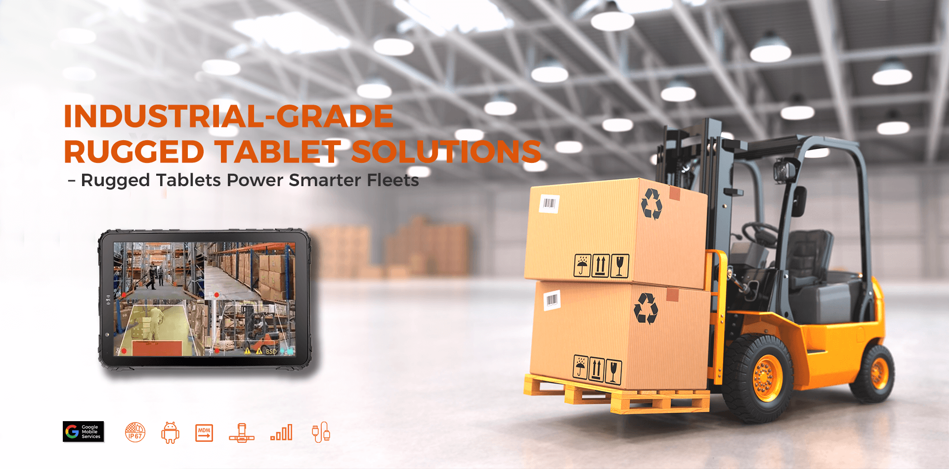 Tablet robusto para montagem em vehículos MDT880