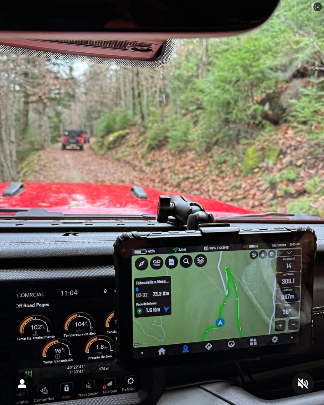rugged tablet with car for off road
