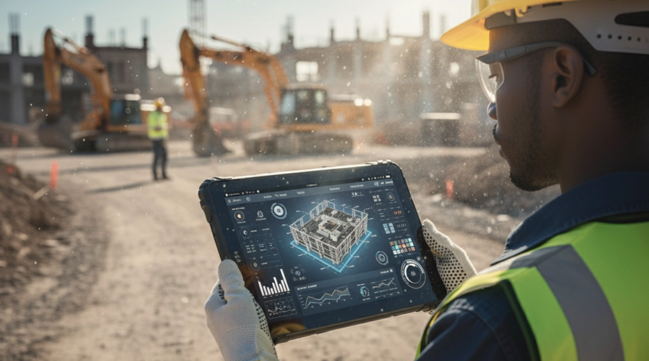 Industrial Tablet for construction site monitoring Industrial Tablet for construction site monitoring