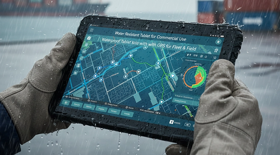 Water resistant tablet for fleet and field operation