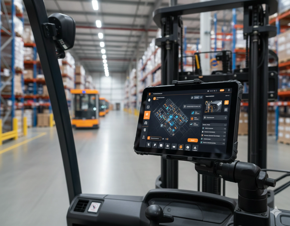 Forklift tablet selection guide: vibration resistance, mounting, display, power