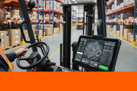 Forklift Tablet Solutions | OEM Rugged Android Tablets for Warehouse Vehicles