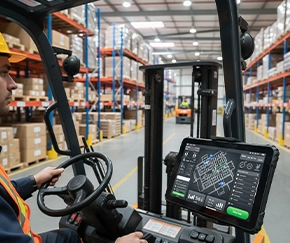 Forklift Tablet Solutions | OEM Rugged Android Tablets for Warehouse Vehicles