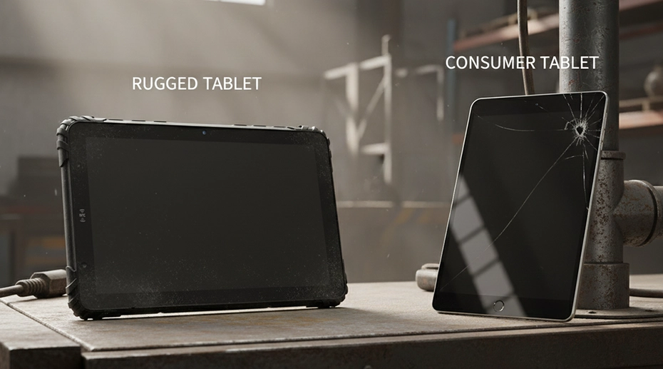 Consumer tablet vs rugged tablet in harsh manufacturing environments Consumer tablet vs rugged tablet in harsh manufacturing environments