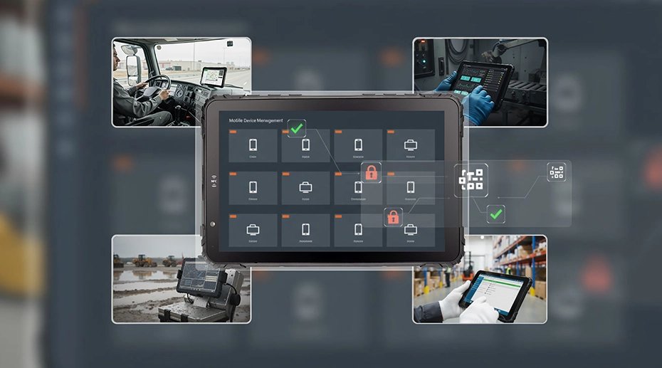 Future smart waste management technology ecosystem showing IoT sensors, rugged MDT tablets, cloud analytics, and smart city integration for municipal garbage truck fleets Future smart waste management technology ecosystem showing IoT sensors, rugged MDT tablets, cloud analytics, and smart city integration for municipal garbage truck fleets