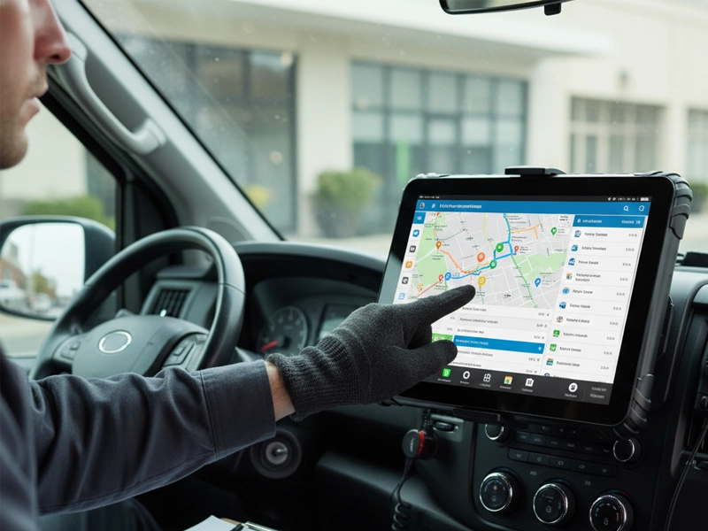 ELD compliance tablet for HOS tracking and driver logs