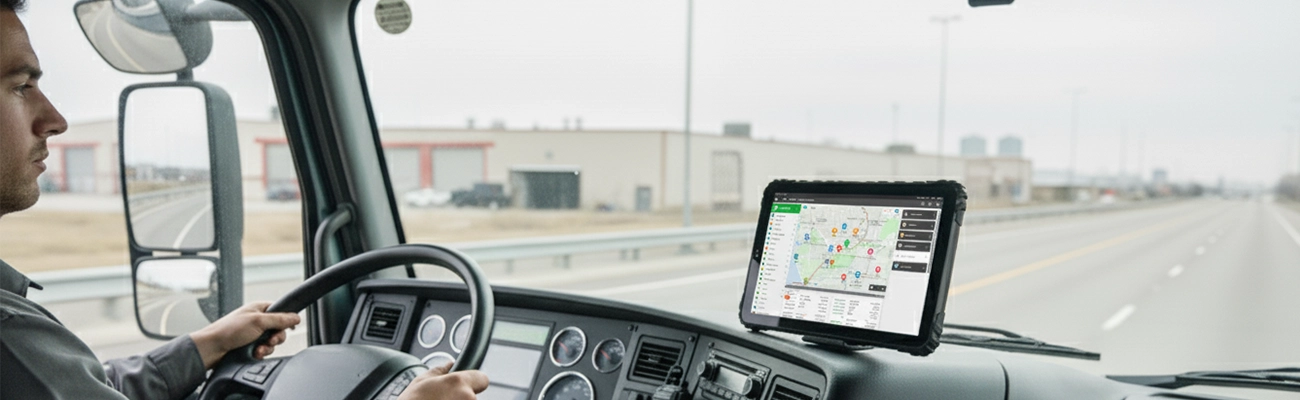 8-inch rugged Android fleet tablet with IP67 waterproof rating