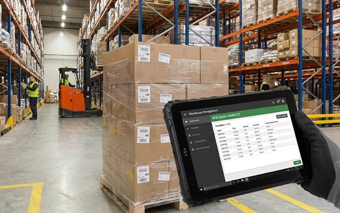 Shipping and receiving tablet for loading dock operations