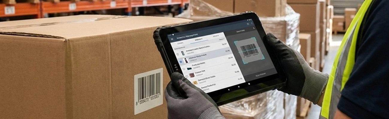 Industrial rugged tablet for warehouse logistics