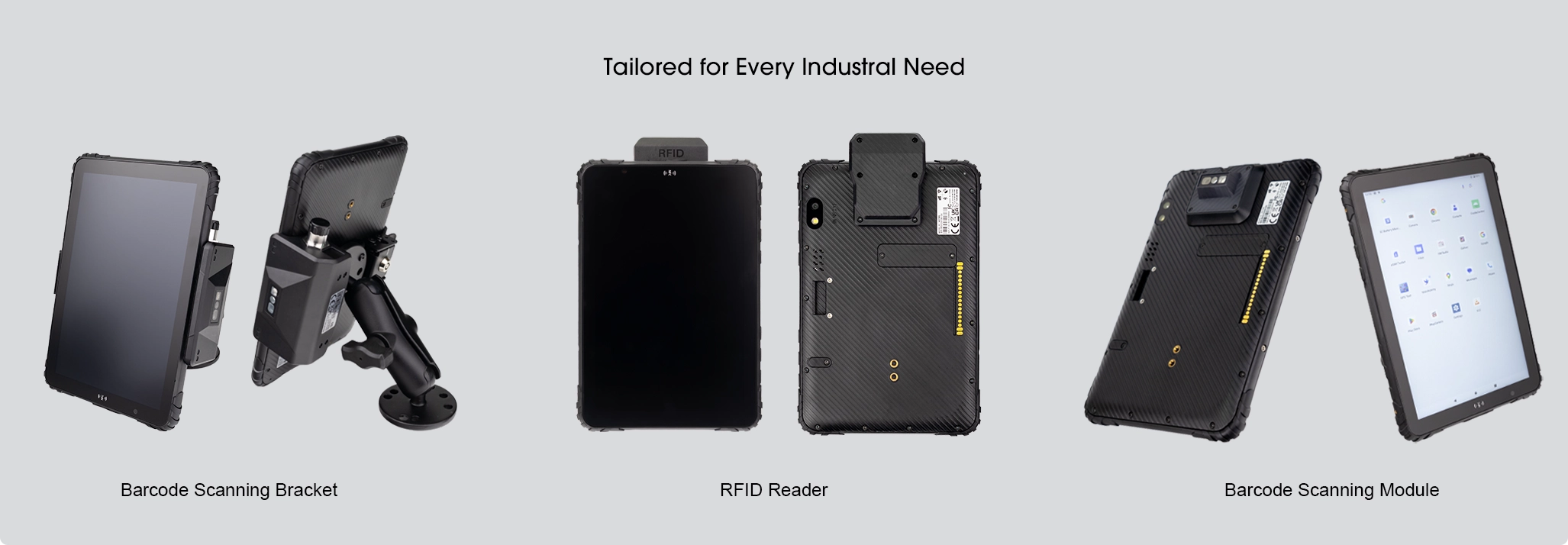Custom Android rugged tablet design with industrial specifications