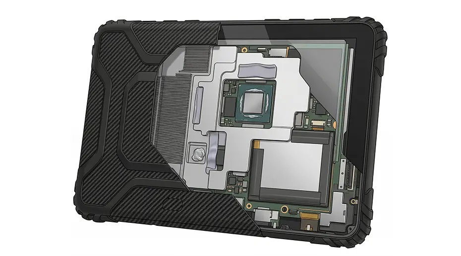 rugged tablet internal heat dissipation structure diagram rugged tablet internal heat dissipation structure diagram
