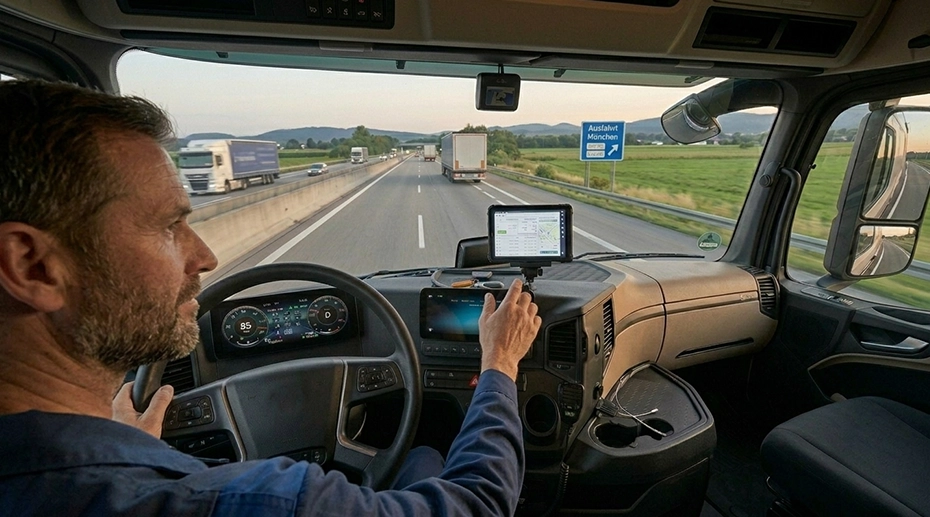 Mobile Data Terminals with mount in truck