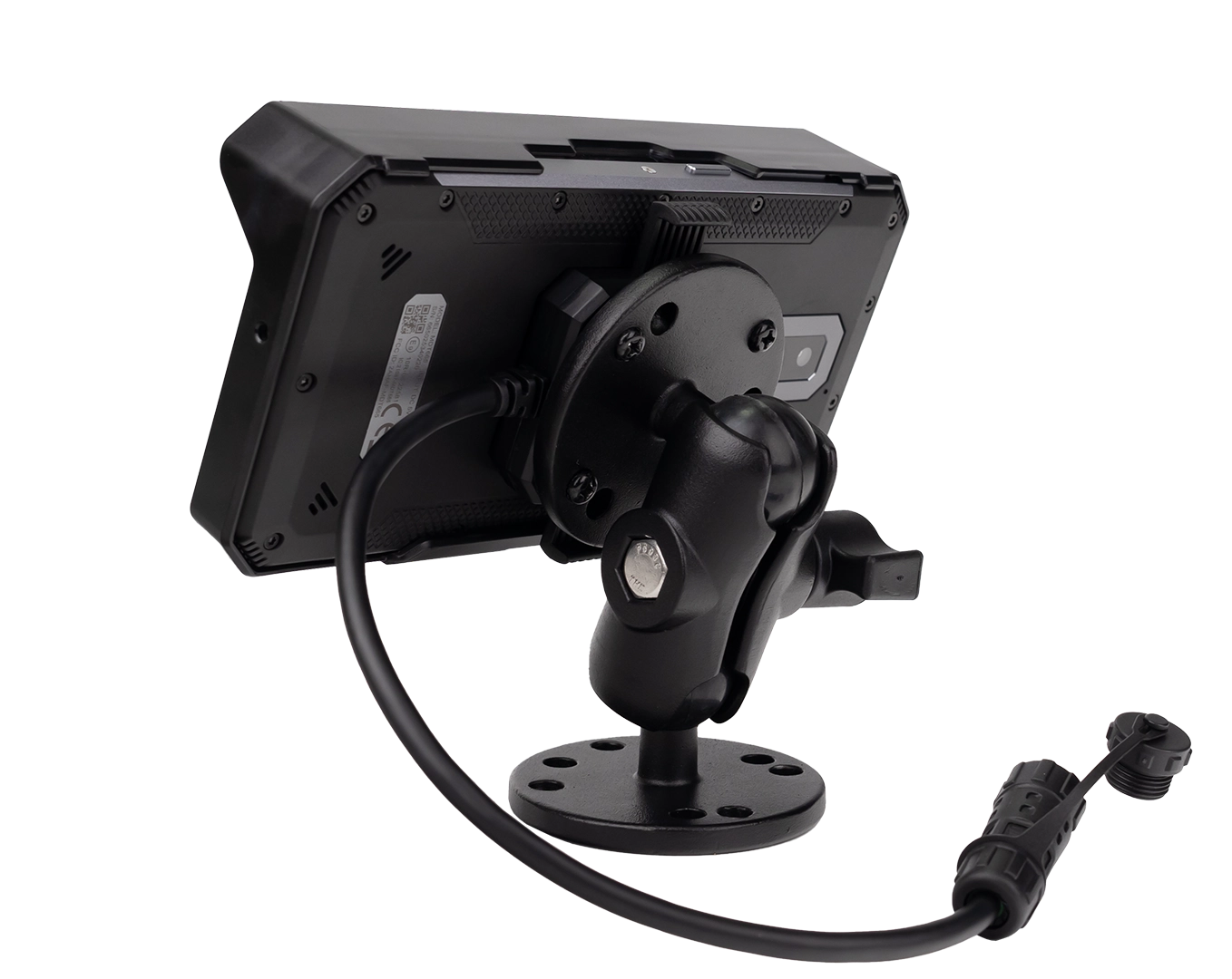 Anti-glare sunshield cap for MDT665 rugged tablet — outdoor and vehicle-mount use with RAM mounting system