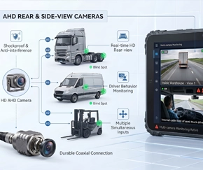How to Integrate AHD Cameras with Vehicle Tablets – Multi-Camera Systems for Fleet Safety