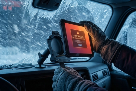 Why Fleet Tablets Should Leave the Vehicle at Night — Battery Protection in Extreme Climates