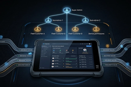 Sub-Admin Accounts and Audit Trails — Managing Fleet Tablets Across Multiple Customers Without Losing Control