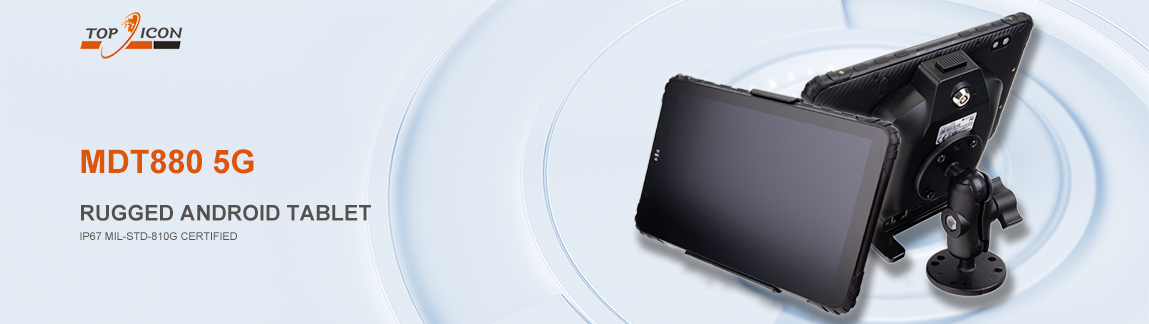 MDT880 5G: Il nuovo tablet Android rugged da 8 pollici di TOPICON per applicazioni industriali